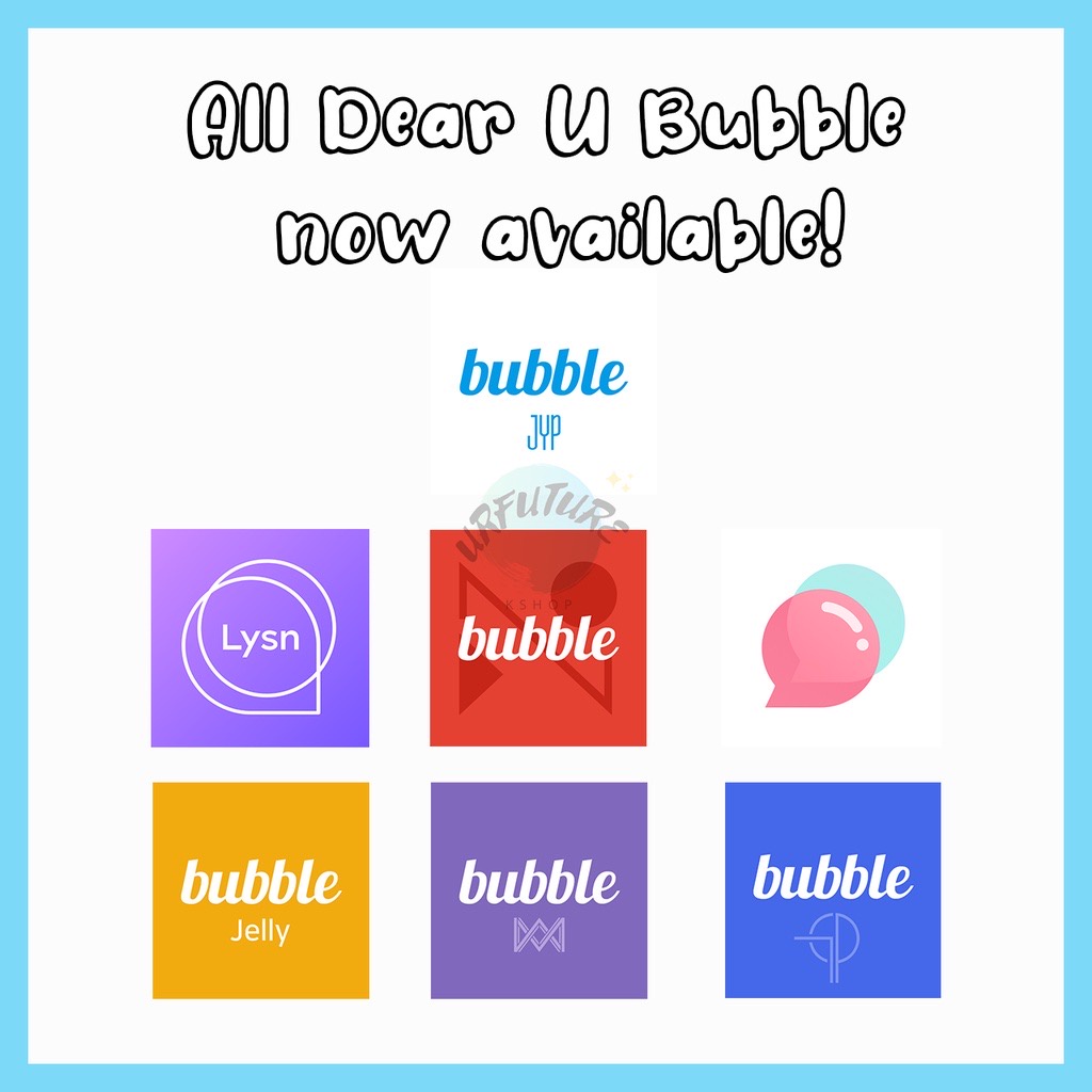 Bubble, JYP, SM, RBW, WM, dll