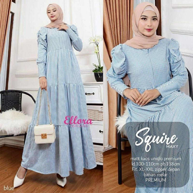 Squire Maxy, maxi dress, dress muslim, gamis, gamis cantik, gamis wanita, gamis modis, gamis lebaran