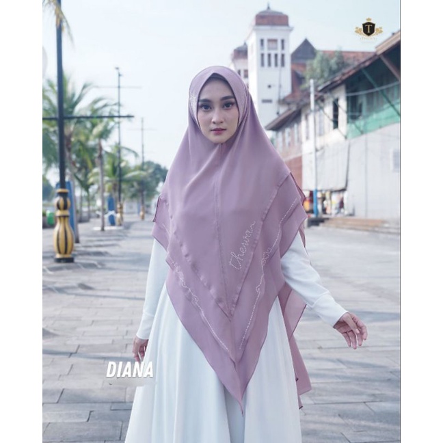 hijab ceruty babydoll / khimar diana thewa / jilbab instan / hijab dua layer / kerudung syar'i