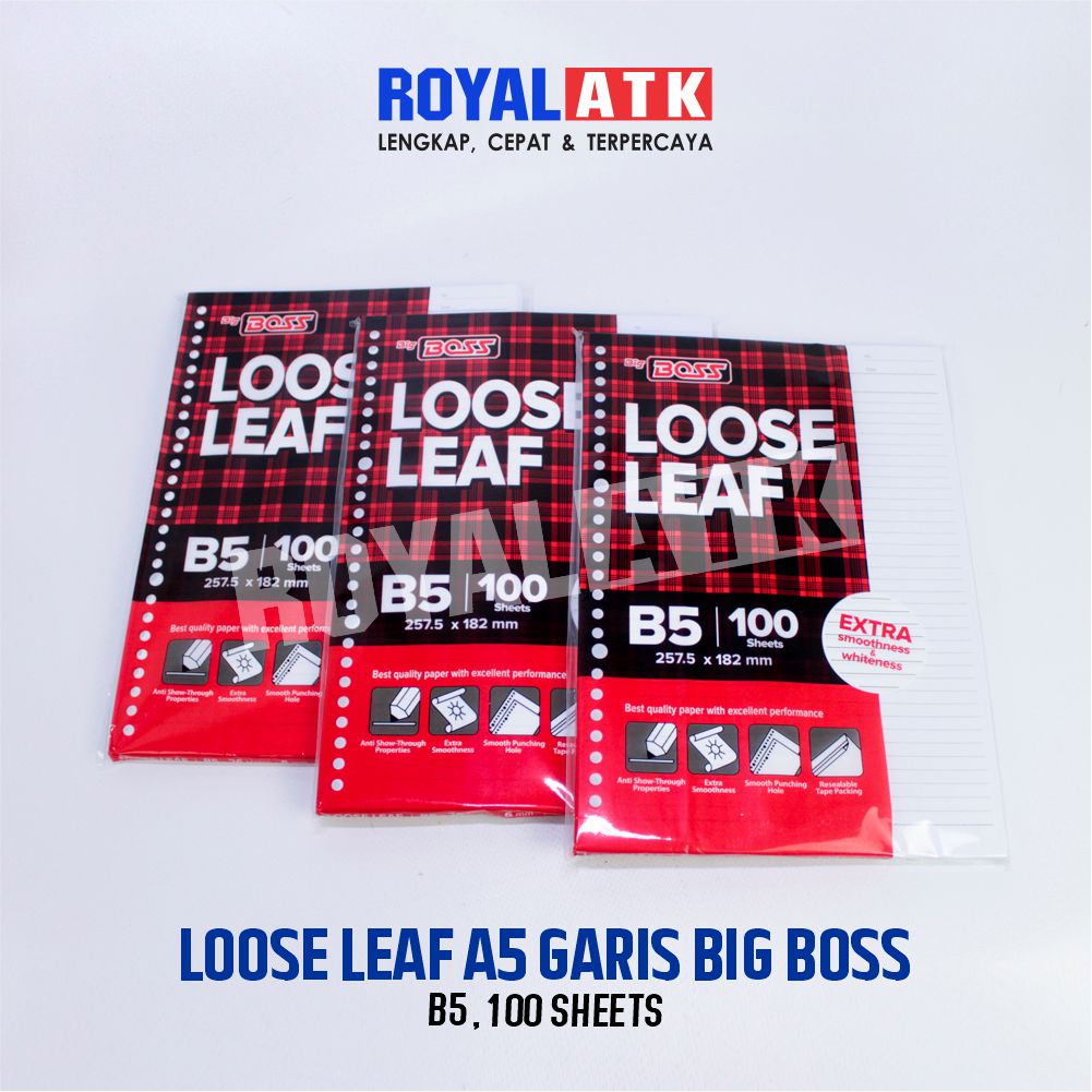 Loose Leaf B5-100 Garis Big Boss