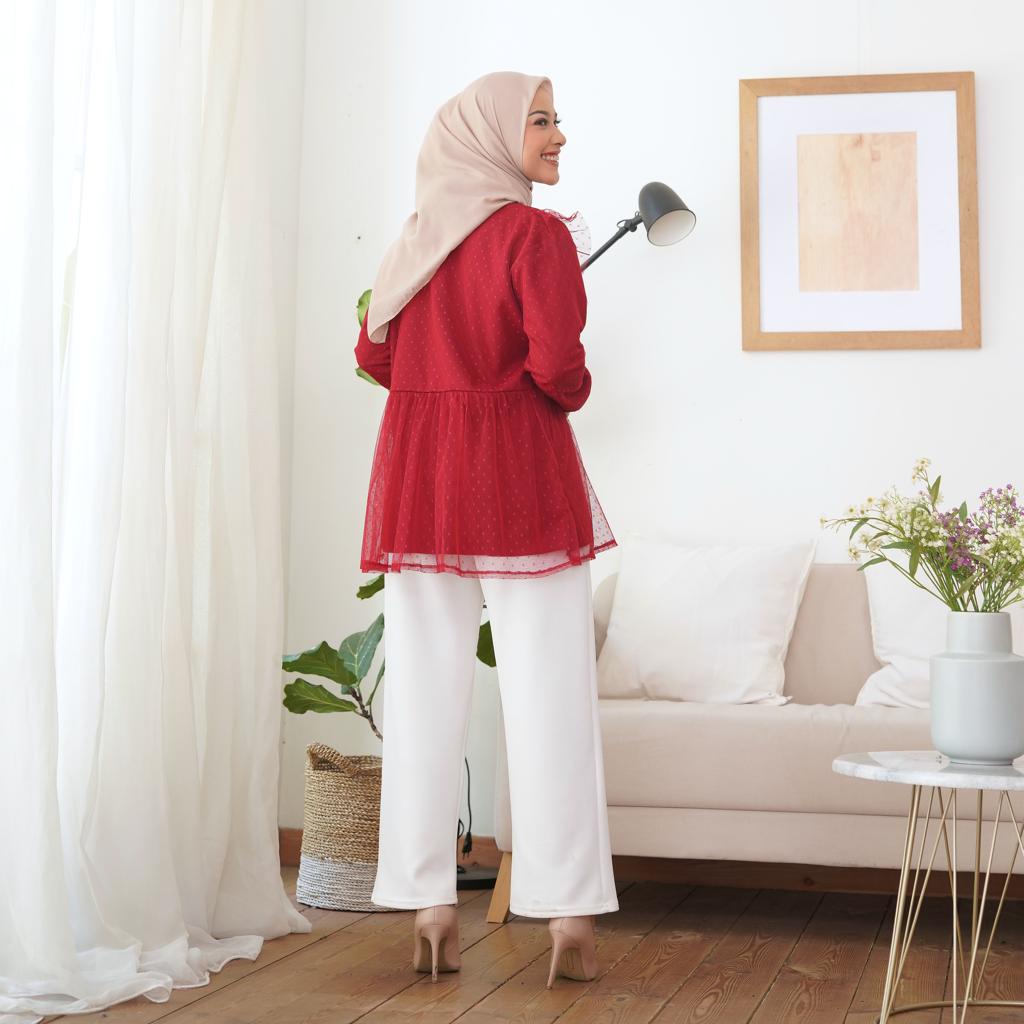 Atasan Blouse Wanita Jumbo Ld 120 130 140 FILONA S M L XL XXL 3XL 5L Atasan Blouse Kondangan Oversize