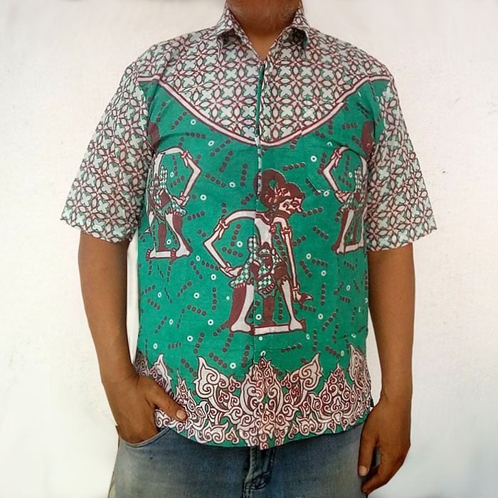 Kemeja Batik Baju Batik Pria Motif Wayang Sumbada