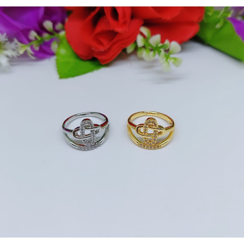 Cincin permata lapiis emas perhiasan xuping jewelry 0161-0164