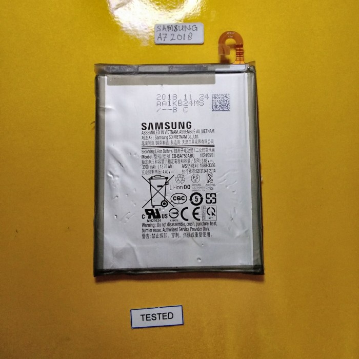 Batre Samsung A7 2018 original baterai Samsung A750 ori copotan