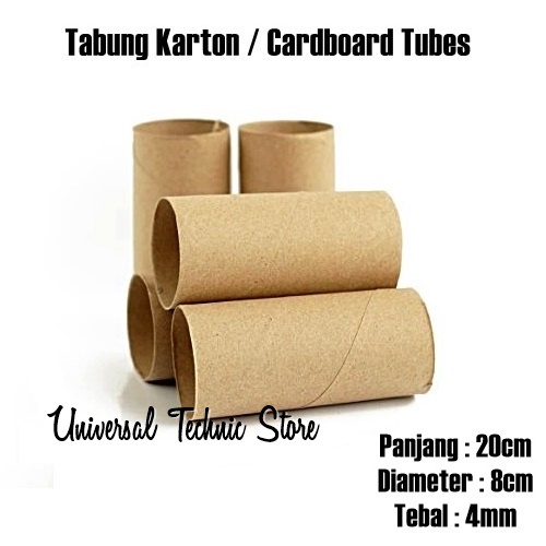 

Cardboard Mini Tubes / Tabung Karton Celengan / Selongsong Pendek 20cm
