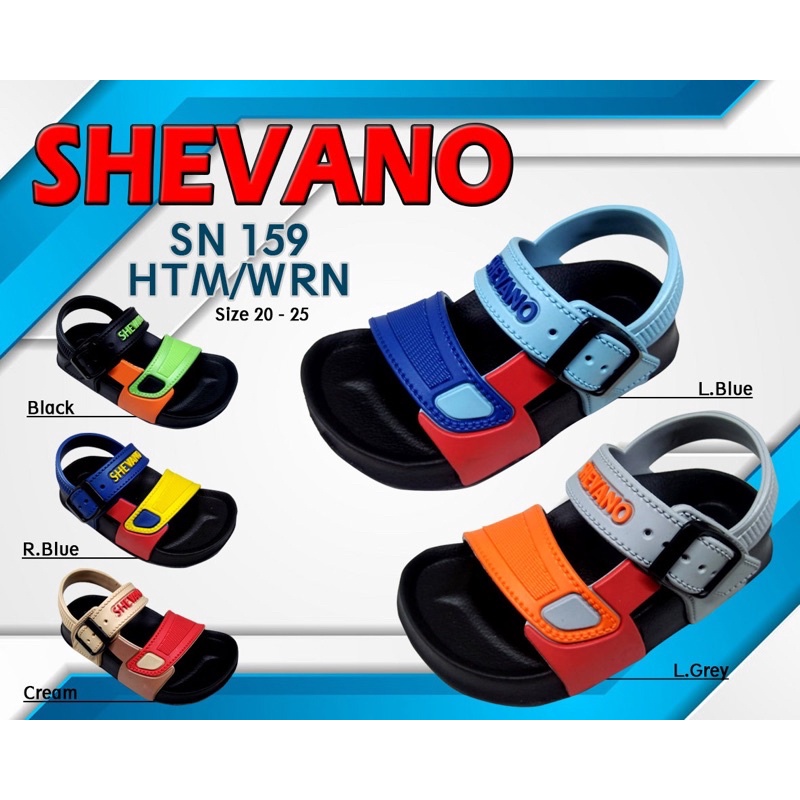 Sandal Fashion Anak Cowok Kecil Let Warna Lokal Shevano SN 159