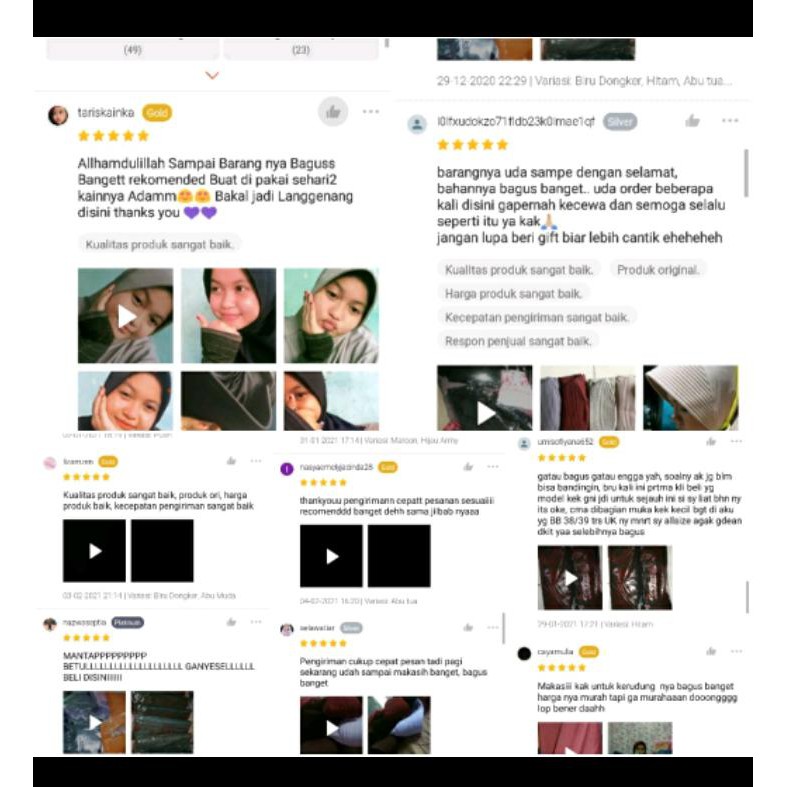 Warna Part 2 Kerudung Dasya Non Serut - Kerudung Bergo Dasya - Kerudung Bergo Oval Dasya-7