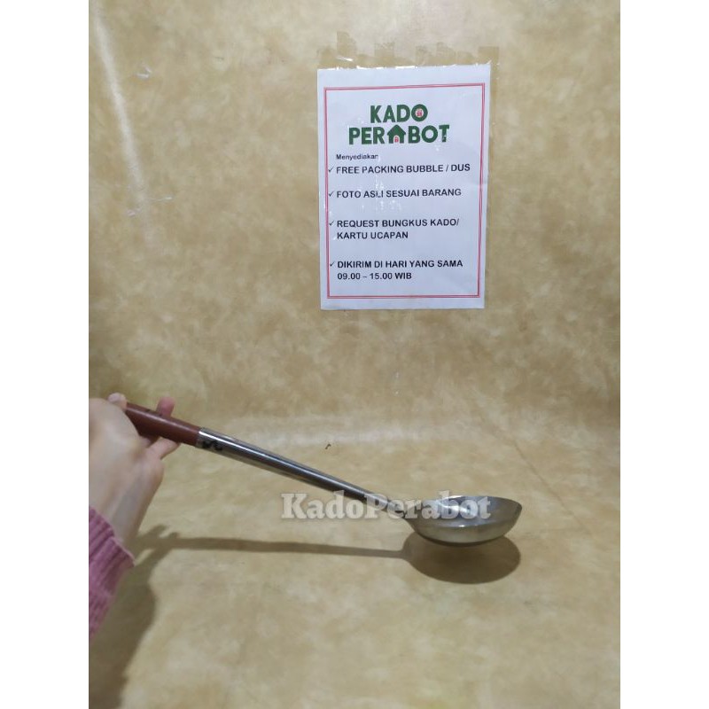 irus stainless 207 10cm- sendok sayur sop- sendok masak sayur kuah