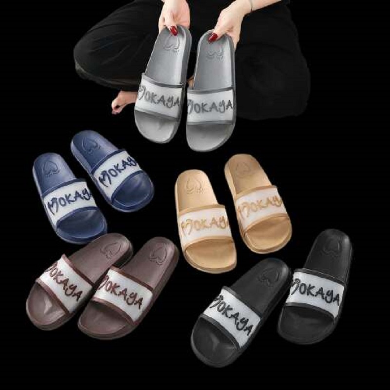 Sandal Slop Pria Mokaya Ban Bening Keren Trendy Kece Import Mokaya / Size 40-44 ( 088-653 )