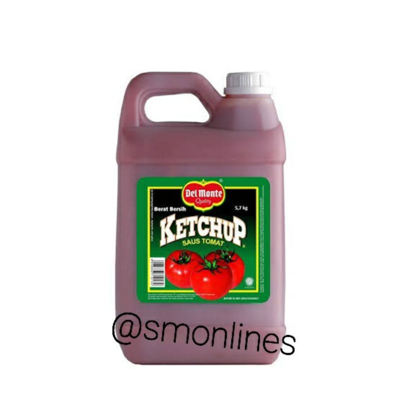 

Saus delmonte Tomat 5.7kg Galon