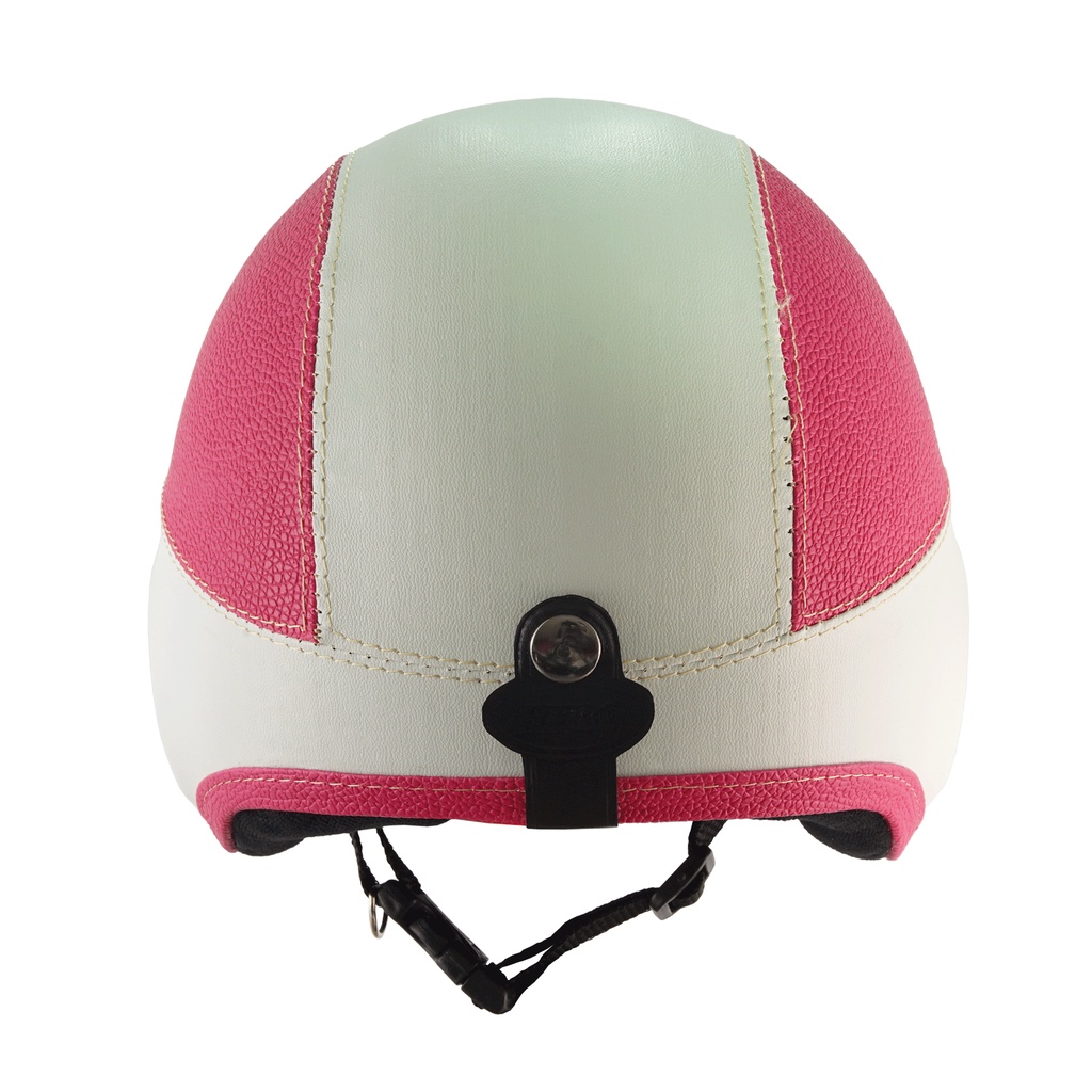 Helm Bogo Retro Anak Untuk Usia 2-6 Tahun Polos - Pink Putih