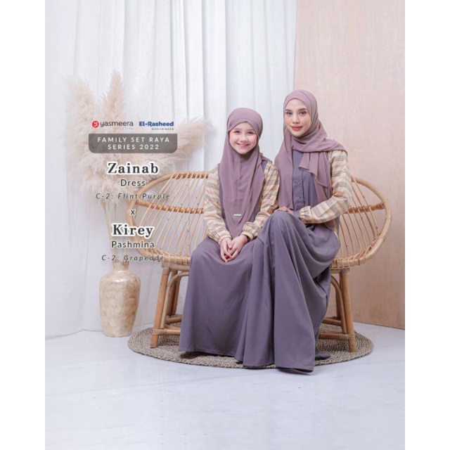 YASMEERA ZAINAB DRESS KIDS GAMIS ANAK SARIMBIT COUPLE KELUARGA TERBARU