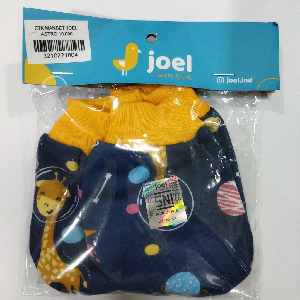 Sarung Tangan Kaki Bayi Motif JOEL 1 Pasang SNI