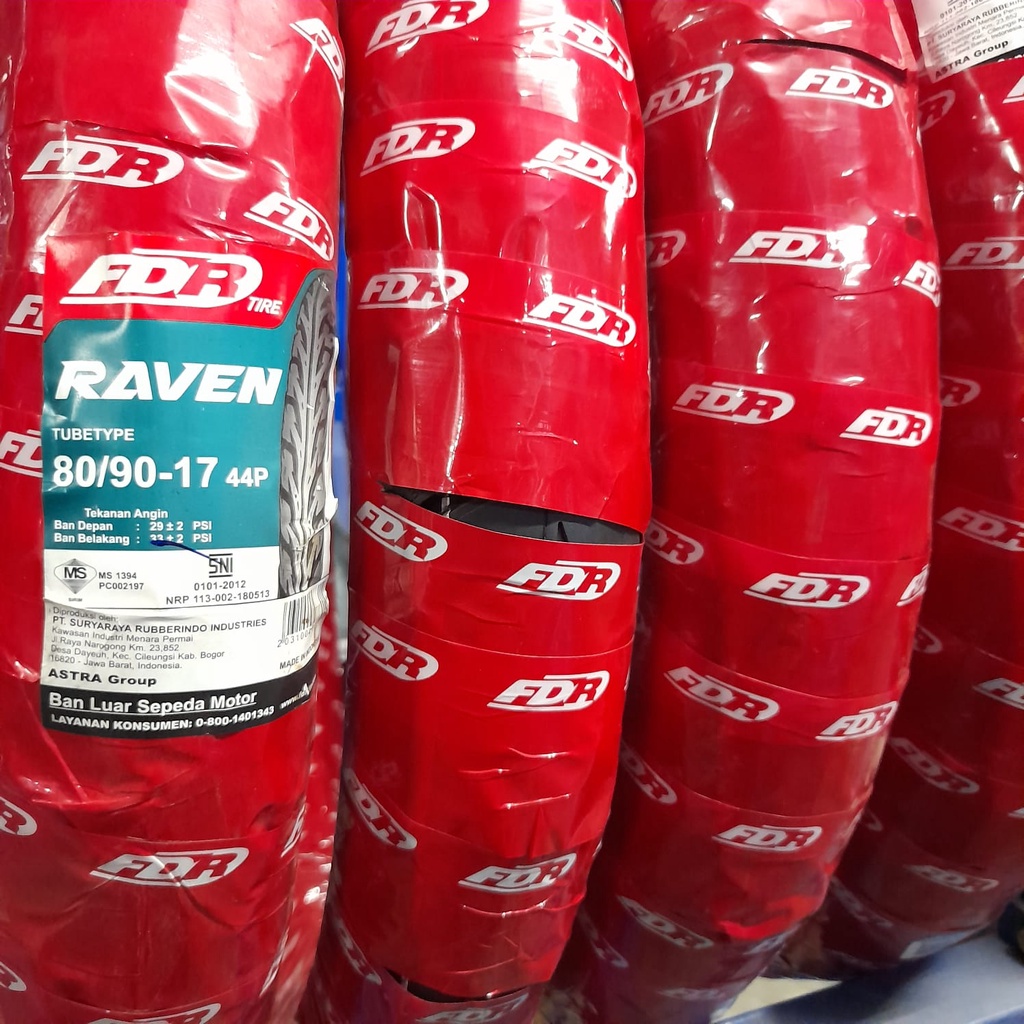 Ban motor bebek FDR Raven 80 90 17 Tubetype