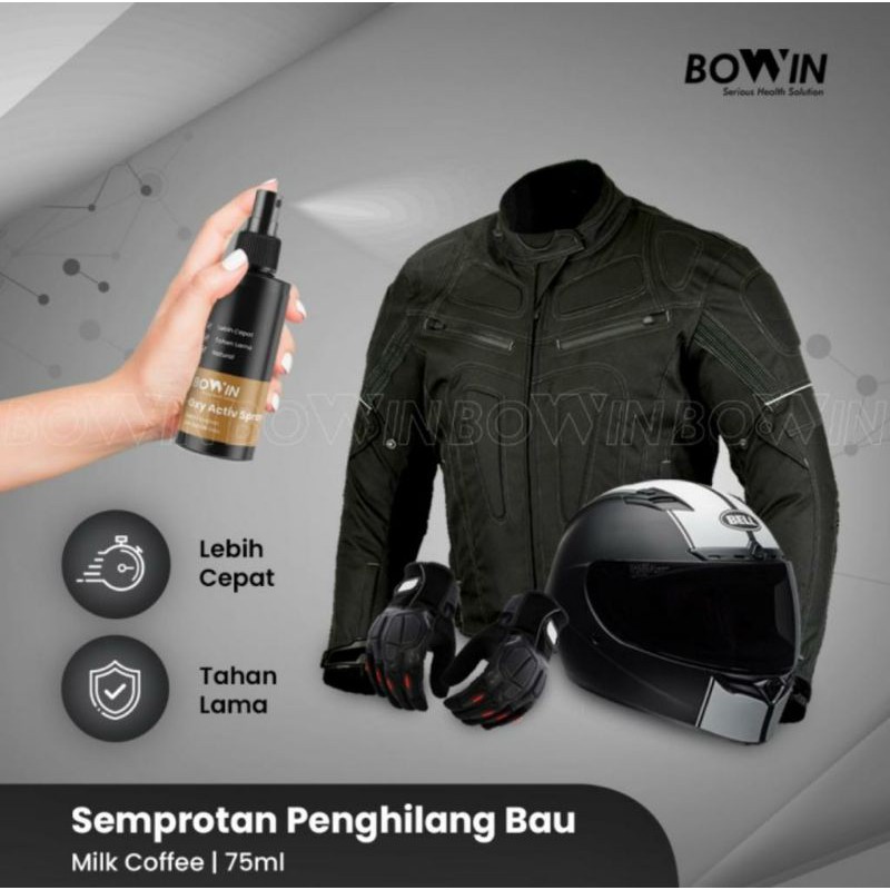 BOWIN Activ Spray Semprotan Penghilang Bau Helm/Jaket/Sepatu 75ml