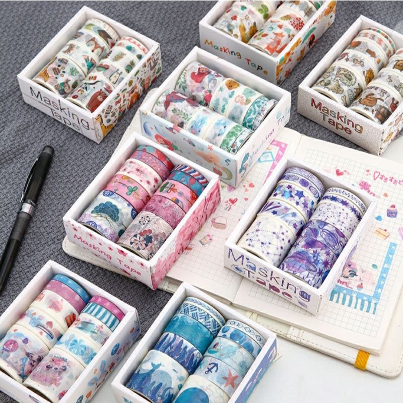 

Sticker Washi / Selotip Washi Japanese Masking Tape DIY Jurnal