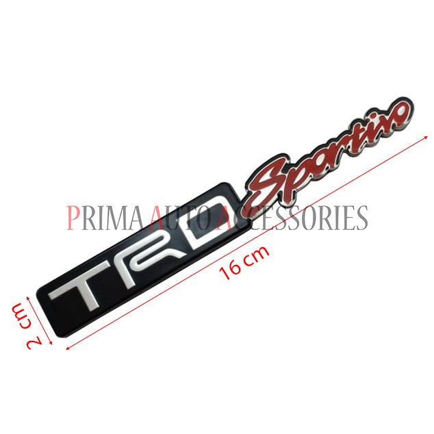 Emblem Logo Mobil TRD Sportivo Premium 16 cm