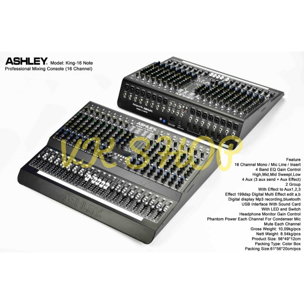 NEW Mixer Audio Ashley king 16 Note / King 16Note / King16Note ORI