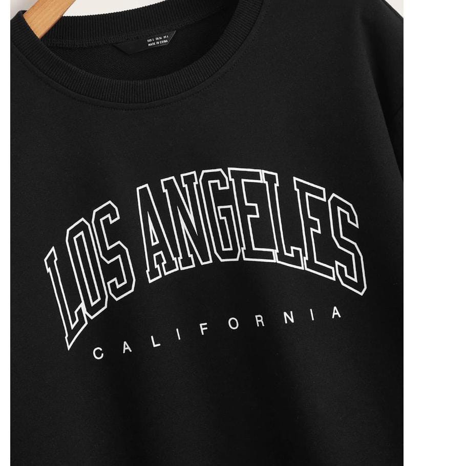 Readystock//Sweater LOS ANGELES California Oblong Sweatshirt Flecee Terbaru-1
