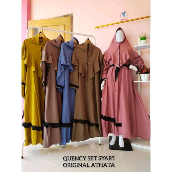 promo gamis set queency by athata