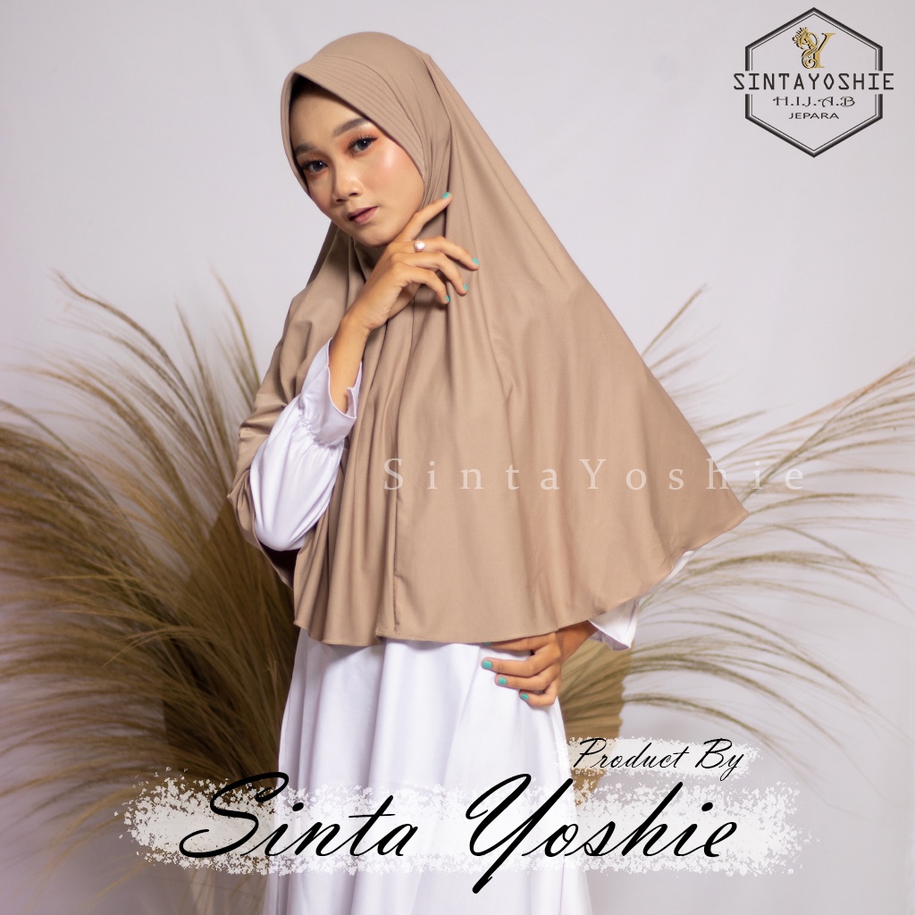 [COD] SintaYoshie -Kerudung Bergo Jersey Pet Jilbab Instan Jersey Jumbo Premium