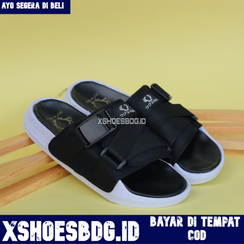 XSHOESBDG.ID x PANDE Sandal Pria  Sandal Slide Pria Sendal Slip On Pria Fashion Nongkrong Pantai