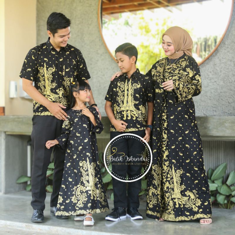 Couple gamis batik couple batik terkini couple terlaris