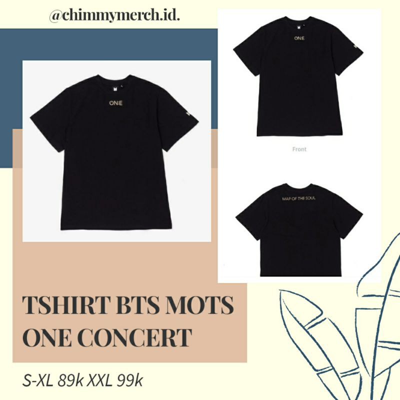 TSHIRT BTS MOTS ONE CONCERT UNOFFICIAL