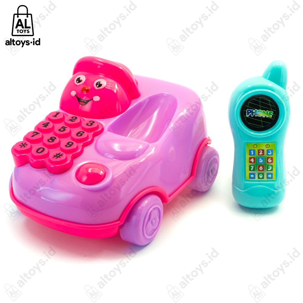 Mainan Anak Telephone Mobil Tarik Kerincingan Baby Musical Toy OCT7228