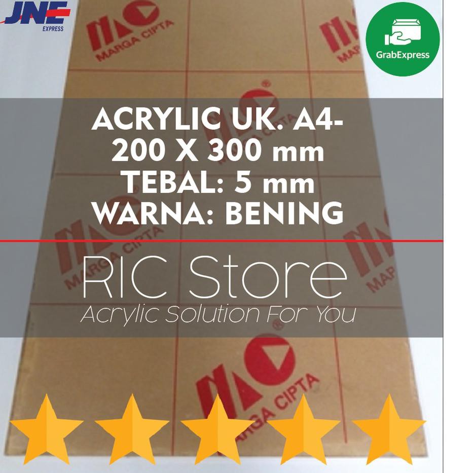 

READY STOCK!!! Acrylic / Akrilik Lembaran Uk. A4 - 20x30 Tebal 5mm BENING 686