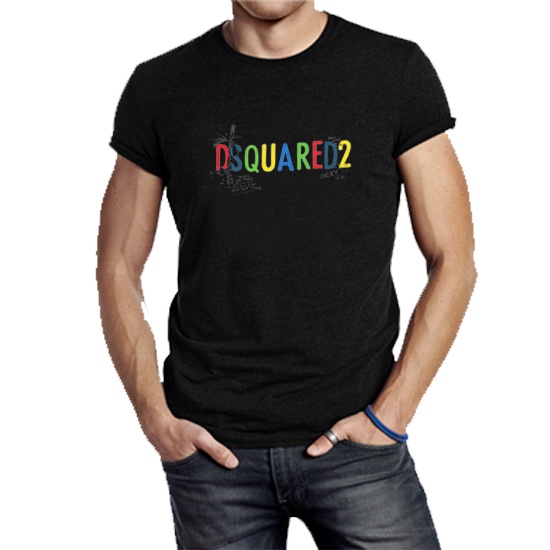 Kaos Dsquared2 Tshirt Casual Unisex T-SHIRT Bahan Katun TERBARU