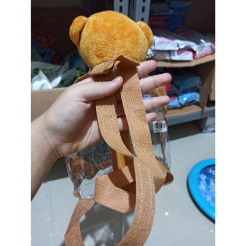 Tas Boneka Anak Transparan Beruang Lucu