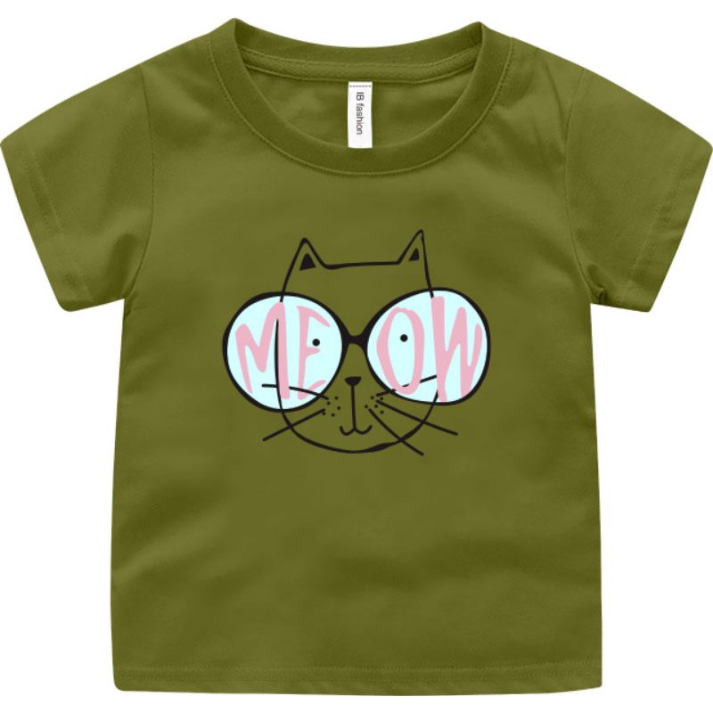 ((IB))KAOS ANAK UNISEX/KUCING DIGITAL SABLON