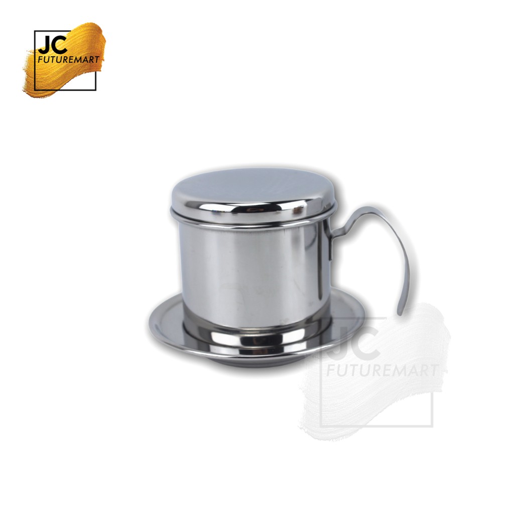 VIETNAM DRIP 120ml-160ml - COFFEE DRIPPER FILTER STAINLESS - SILVER