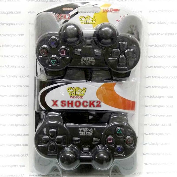 USB DOUBLE STICK JOYPAD GAME PAD GETAR CONTROLLER GAME PC