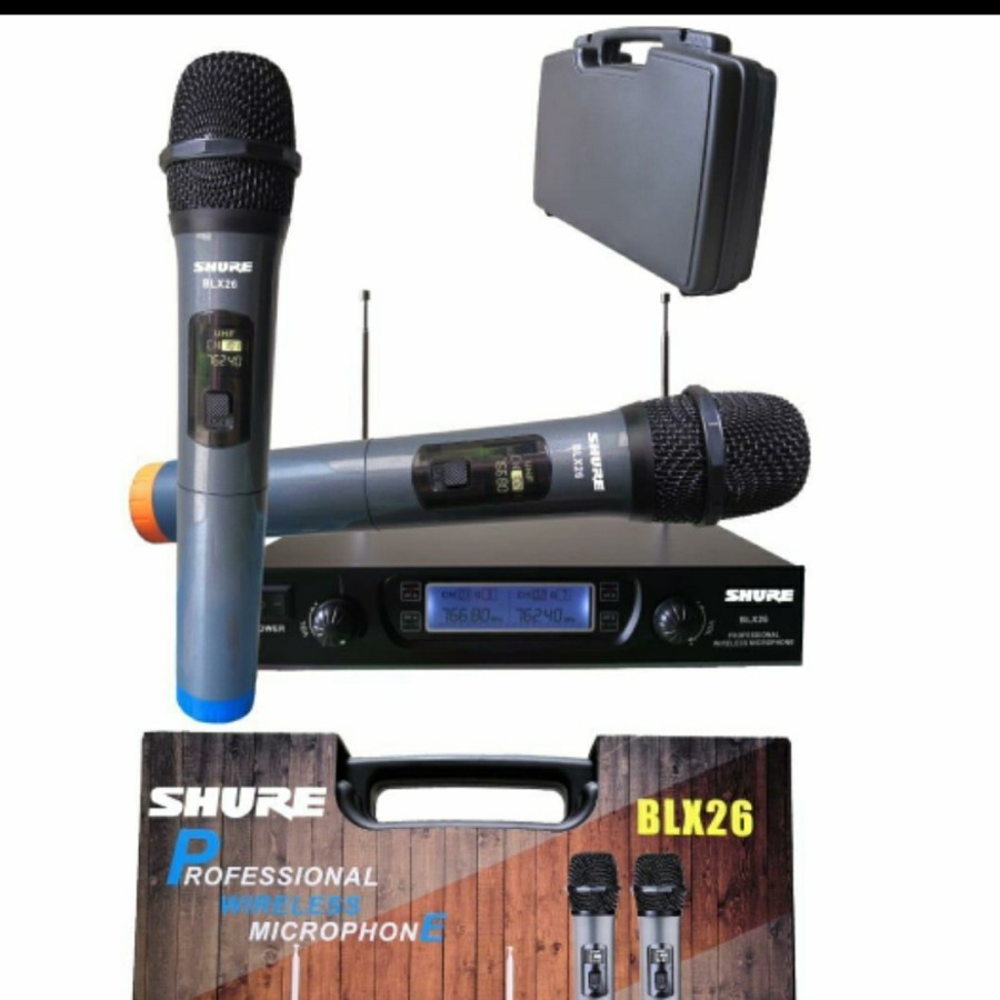 Shure Mic Wireless BLX 26 Koper Handheld Digital display -Black