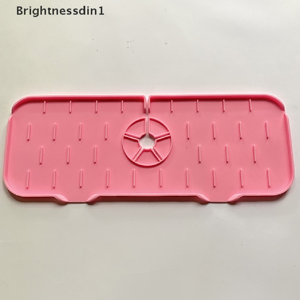 (Brightnessdin1) Pad / Mat Pengering Keran Air Bahan Silikon Untuk Perlengkapan Dapur