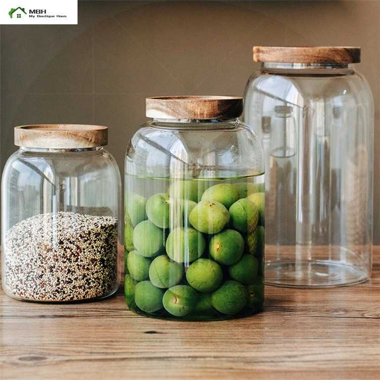 Toples Kaca Penyimpanan Makanan Glass Storage Jar - HC125