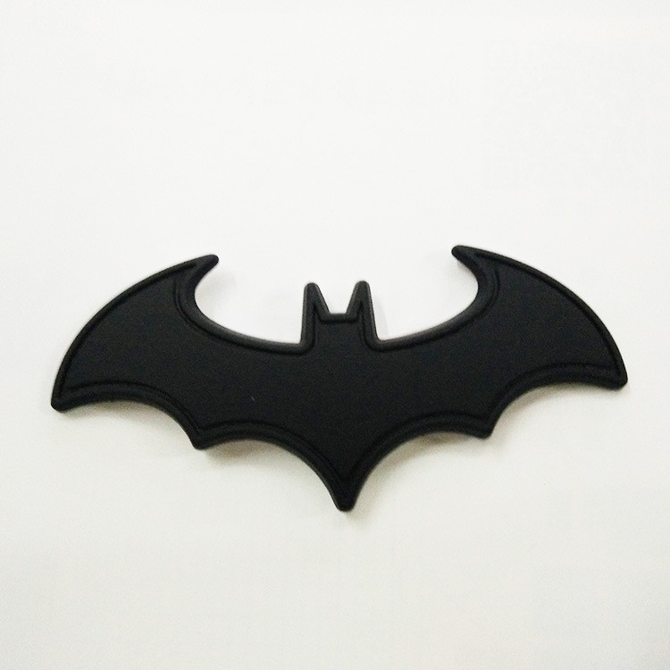 1pc Stiker Emblem Logo Batman 3d Bahan Metal Untuk Mobil / Truk / Motor