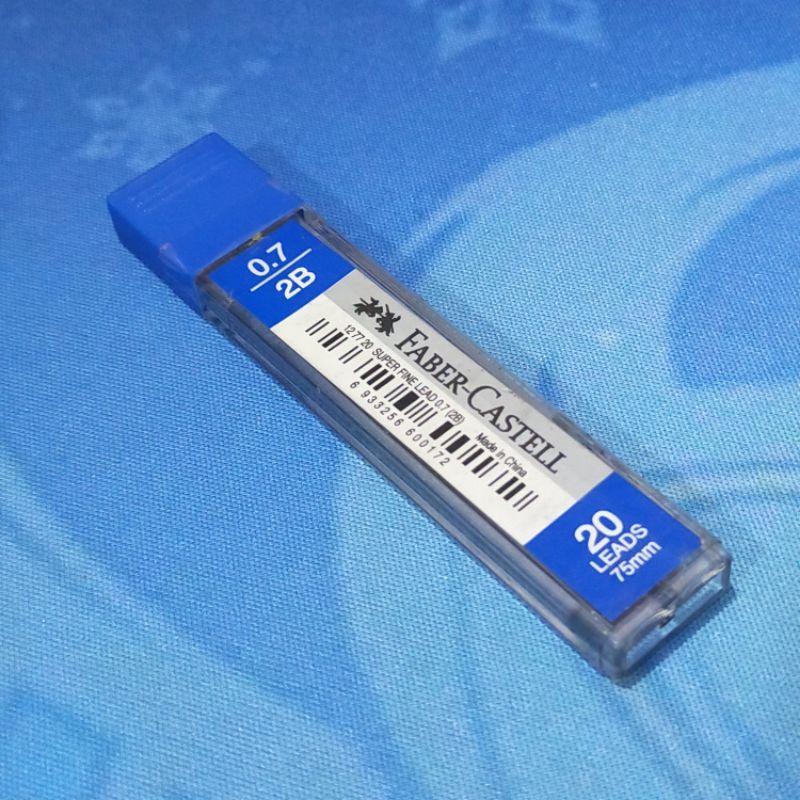 

FABER CASTELL SUPER FINE LEAD 0.7 (2B) | Isi Pensil Mekanik 0.7 2B | Refill Pensil Mekanik
