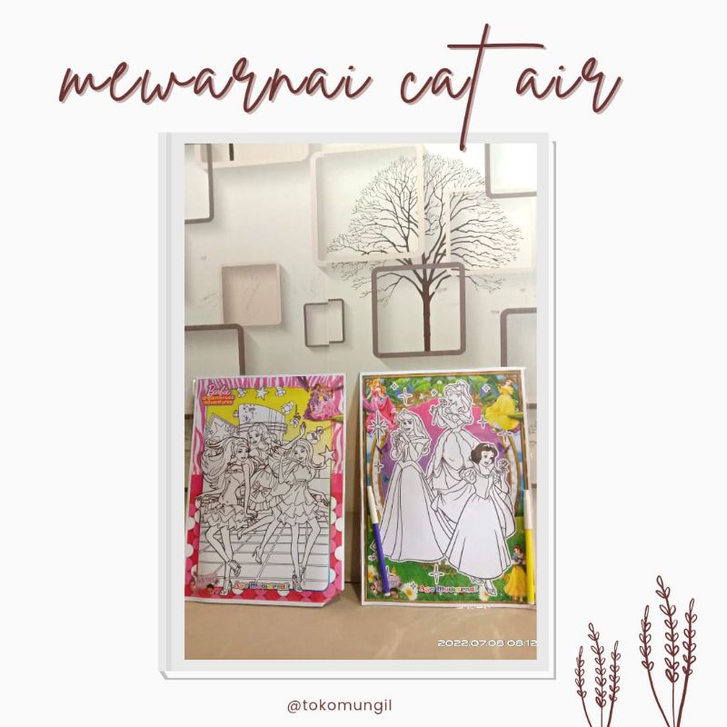 TM | MEWARNAI SPIDOL | BUKU MEWARNAI BARBIE DENGAN SPIDOL | MEWARNAI BARBIE | 100% original [ bisa c