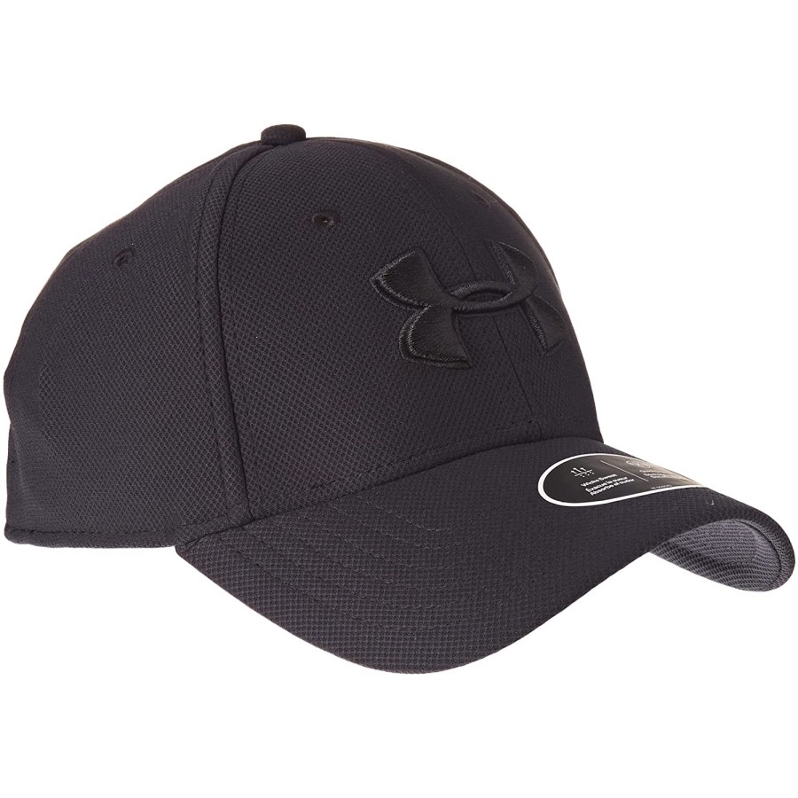 Topi UNDER ARMOUR UA Blitzing 3.0 Cap ALL BLACK Hat Original 100%