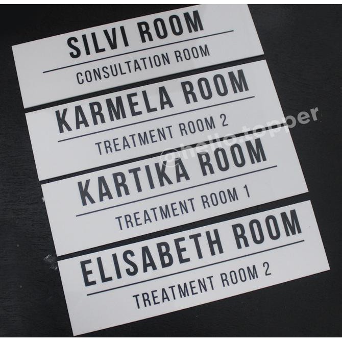 

✨BISA COD✨ Sign Akrilik Nama Ruangan | Door Sign Acrylic | Label Signage