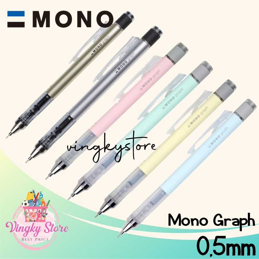

Pensil Mekanik Tombow Mono Graph / Mechanical Pencil 0.5mm / 0.3mm
