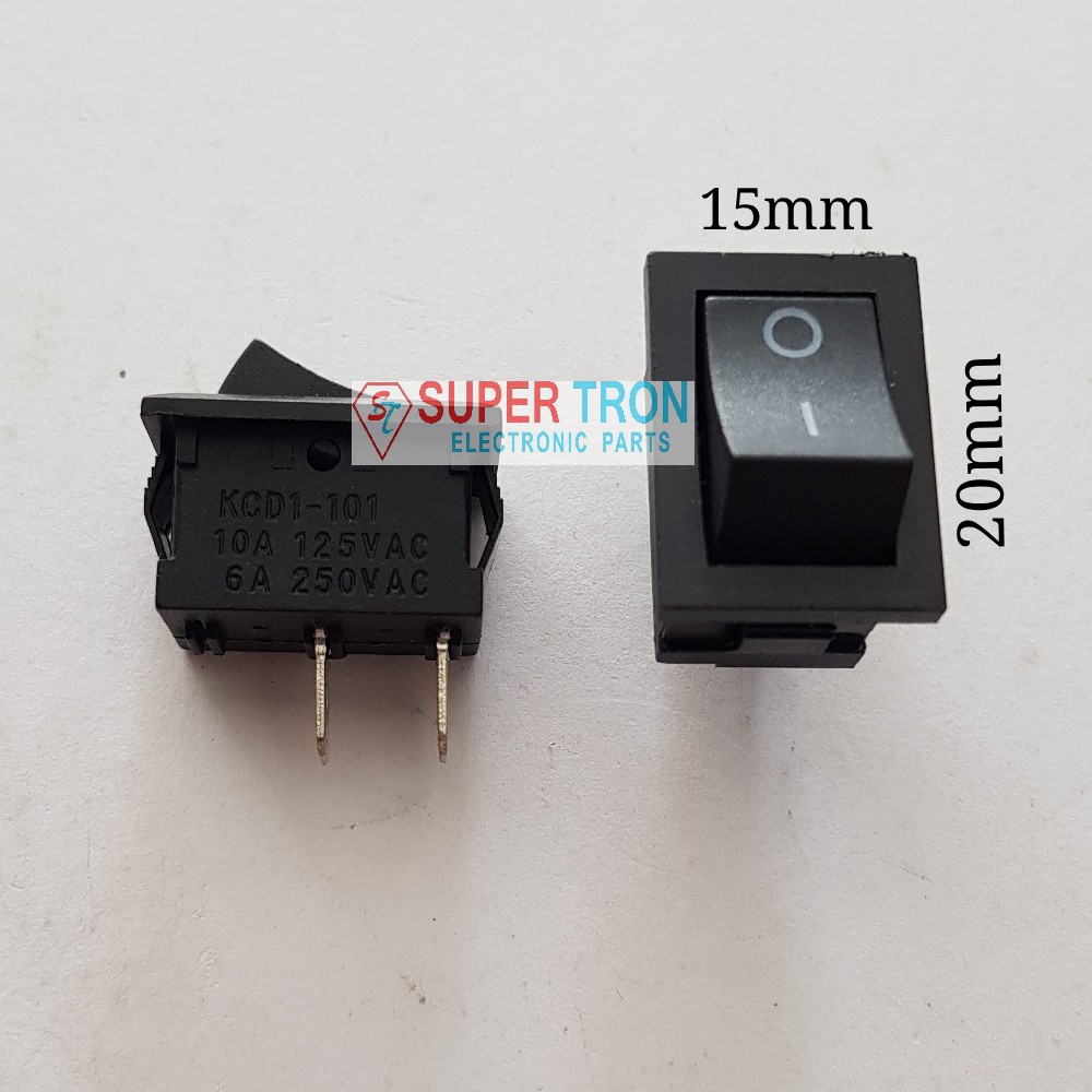 Saklar Switch On Off Power Hitam 2pin