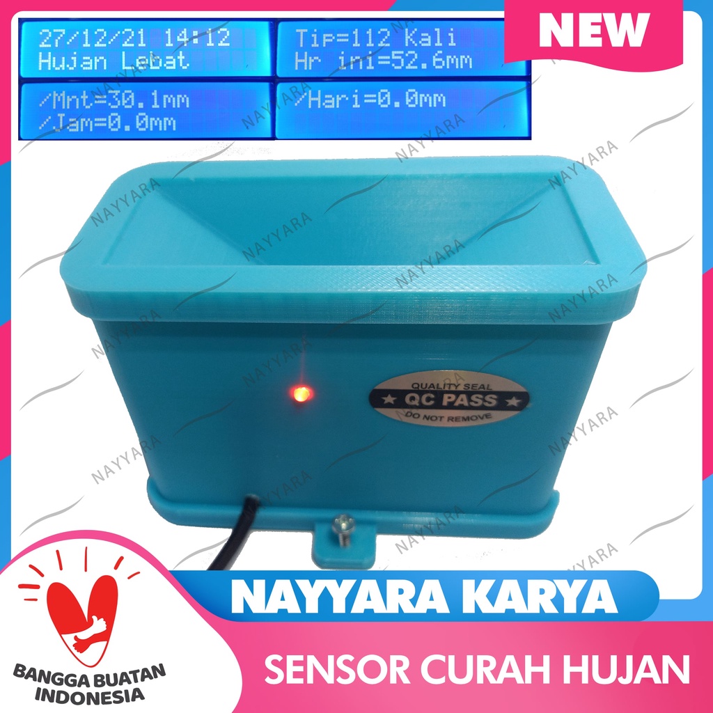 Jual Nayyara Sensor Curah Hujan Ombrometer Tipping Bucket Rain Gauge