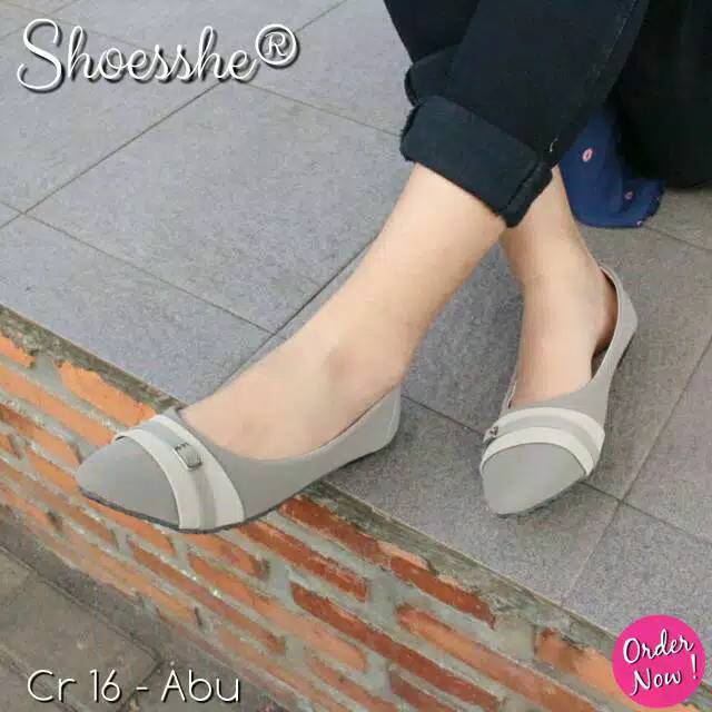 Big Sale] Flat Shoes Wanita Ck F02