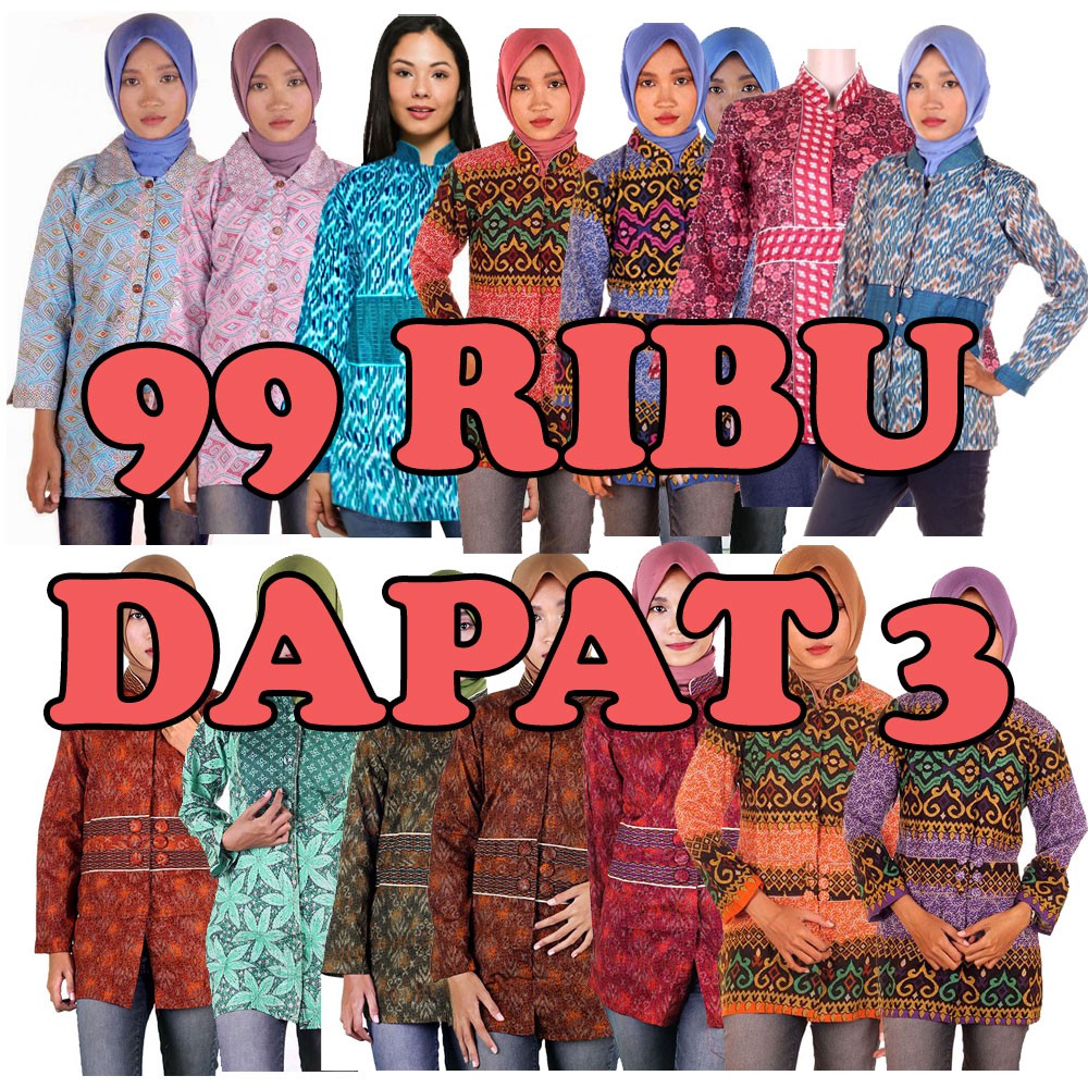 Blus Lonceng dan Blus Lengan Panjang Random Cuci Gudang