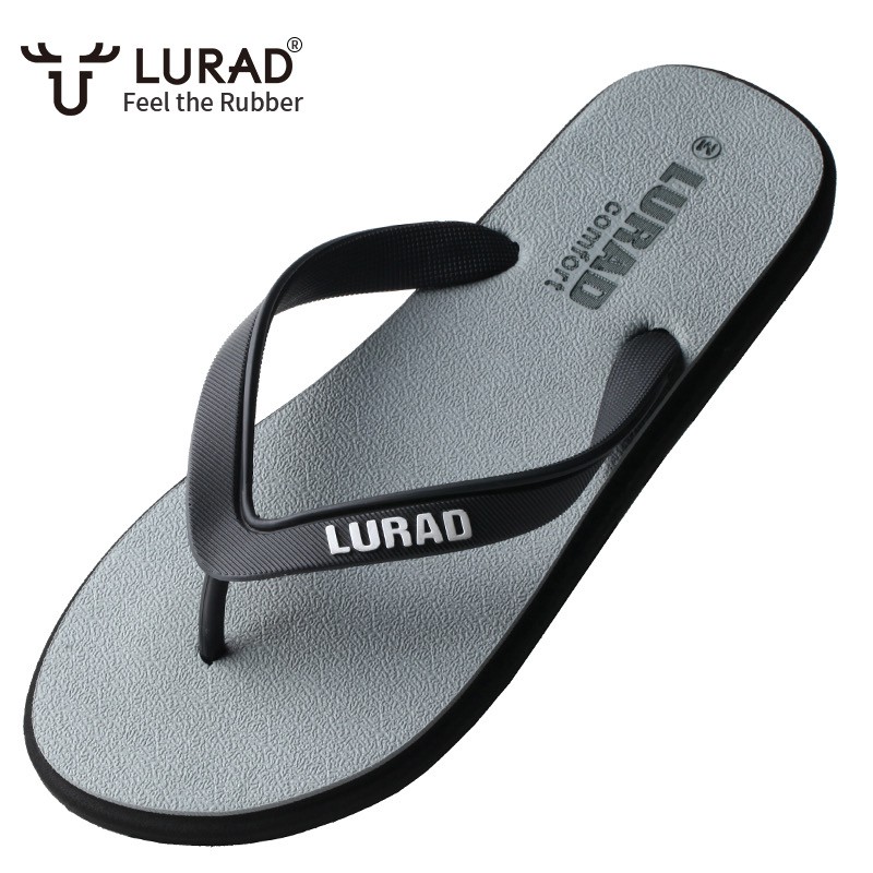 LURAD sandal jepit Pria Wanita non-slip sendal karet Pria pantai tren Import Nyaman Dipakai Anti Gembos