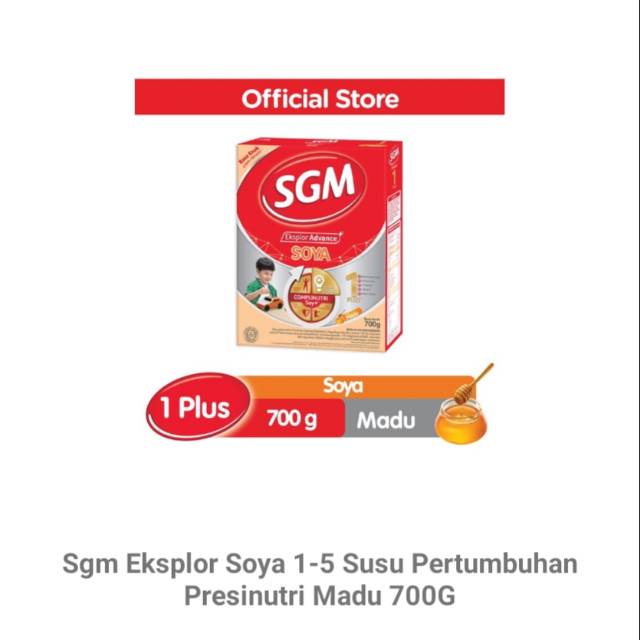 SGM SOYA 1 PLUS MADU 700 GRAM